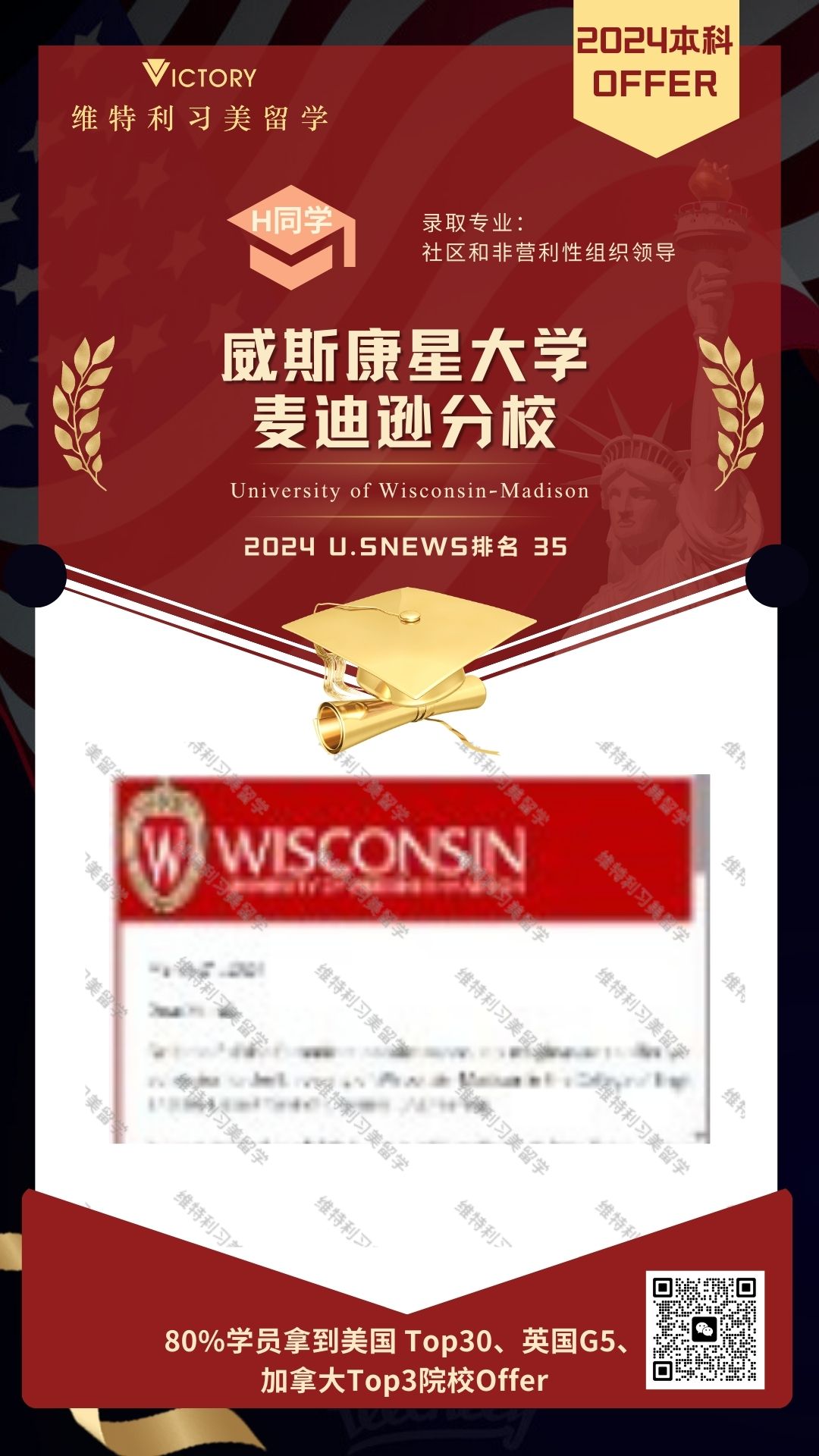 H同学威斯康星大学麦迪逊分校社区和非营利性组织领导专业（2024美本.jpg